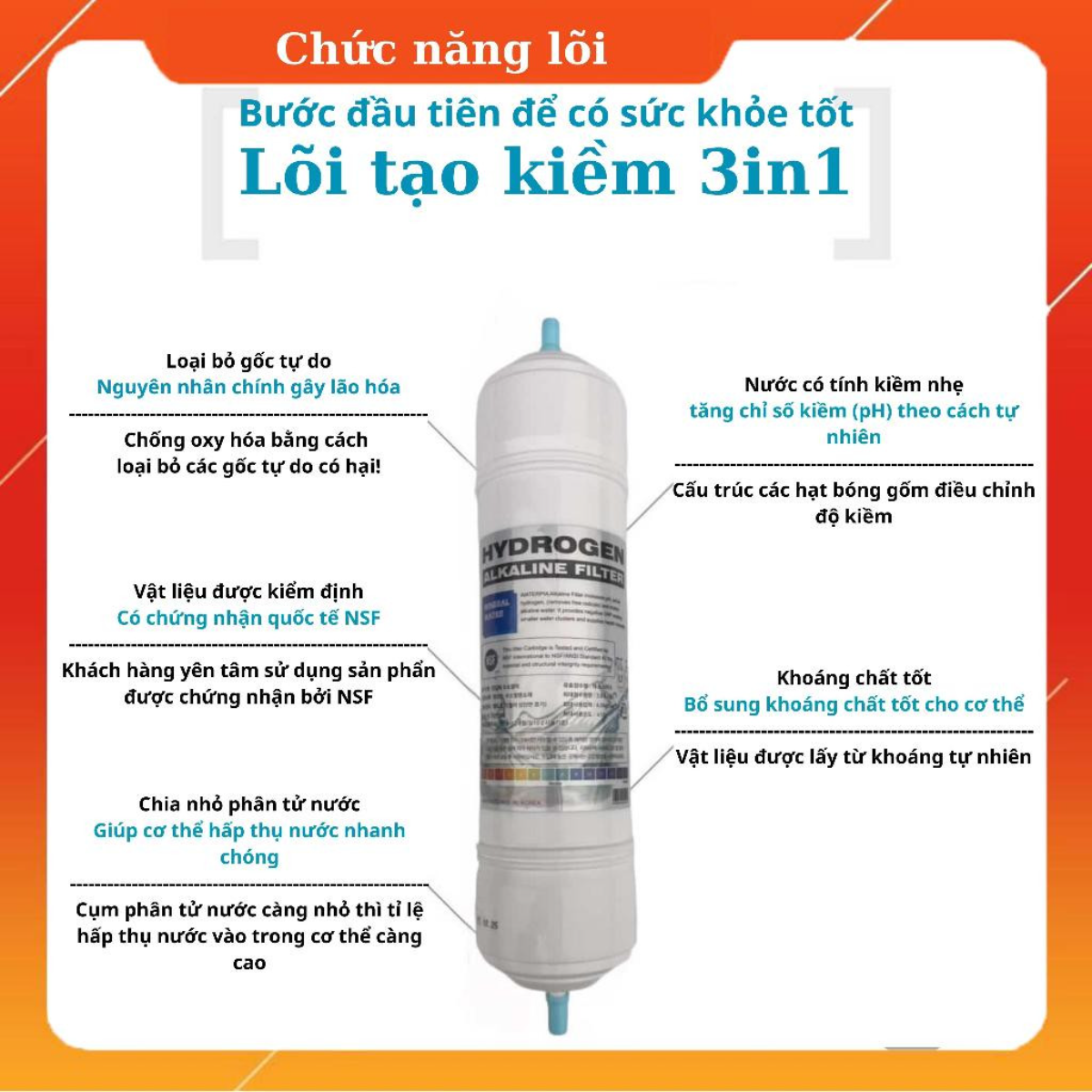 Máy lọc nước Hydrogen ion kiềm Karofi KAQ-U95 Pro + ALKALINE - 11 Lõi Cao Cấp