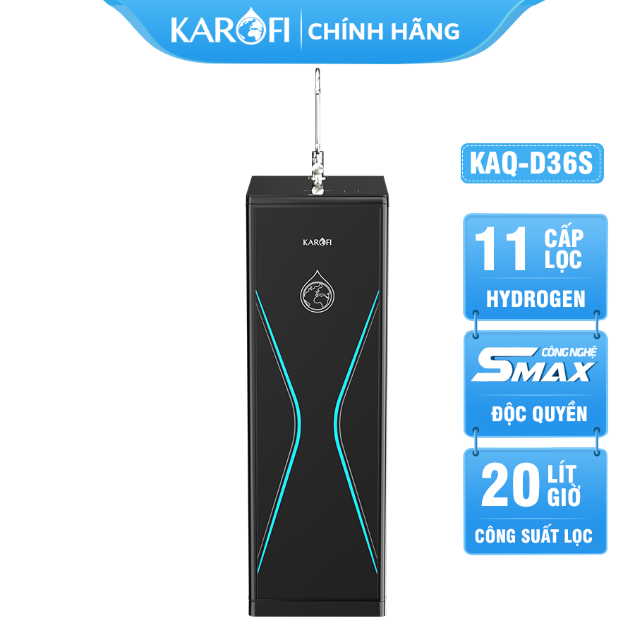 MÁY LỌC NƯỚC KAROFI KAQ-D36S - 11 LÕI LỌC MỚI 2024