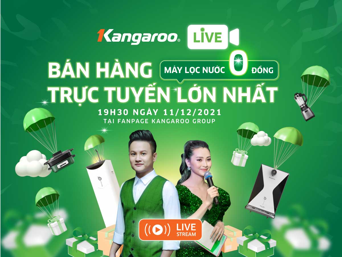 SĂN SALE 0Đ - Kangaroo livestream bán hàng trực tuyến lớn nhất