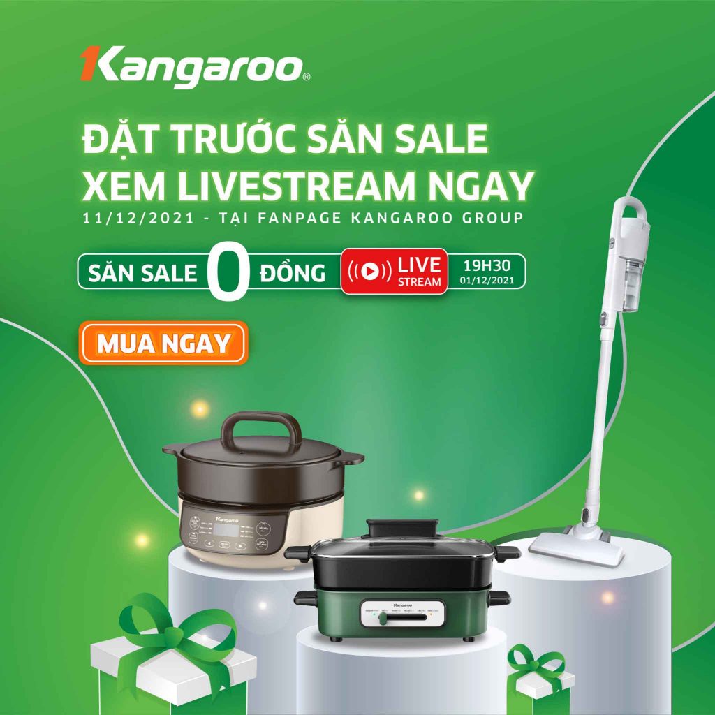 SĂN SALE 0Đ - Kangaroo livestream bán hàng trực tuyến lớn nhất